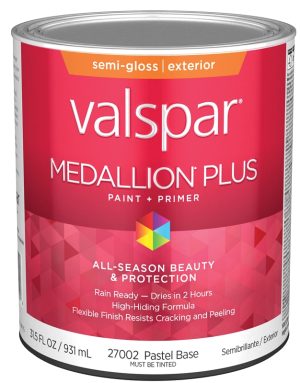 Gallon Medallion Plus Exterior Semi-Gloss, Pastel Base