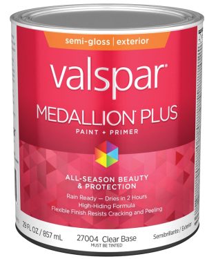 Quart Medallion Plus Exterior Semi-Gloss, Clear Base