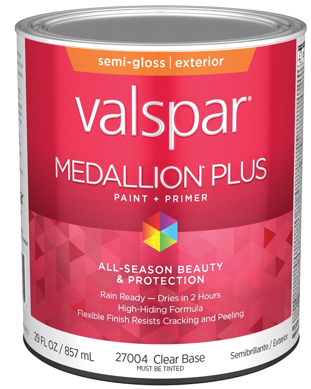 Gallon Medallion Plus Exterior Semi-Gloss, Clear Base
