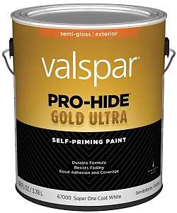 Gallon Pro-Hide Gold Ultra Exterior Semi-Gloss 1 Count White