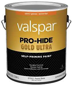 Gallon Pro-Hide Gold Ultra Exterior Semi-Gloss Pastel Base