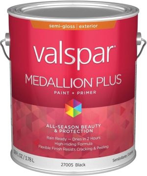 Gallon Medallion Plus Exterior Semi-Gloss, Black