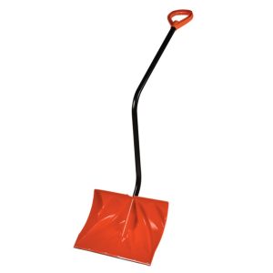18" LifeSave Bent Handle Snow Shovel with Metal Edge