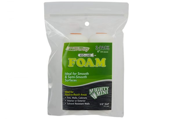4x3/8" Foam Mini Roller , 2pk