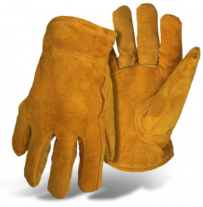 Pile Insulated Split Leather Gloves