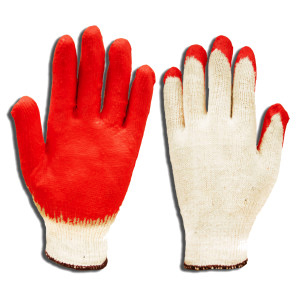 Rubber Palm String Knit Gloves