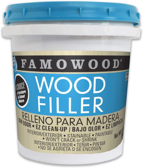 Famowood Latex Wood Filler, Golden Oak Pint Hamilton Distributing